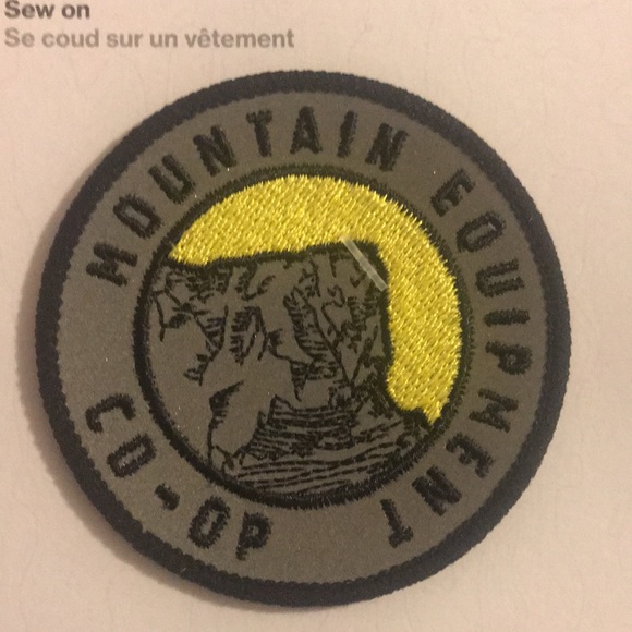 Official Mountain Equipment Co-Op old logo style reflective patch - Picture 3 of 3